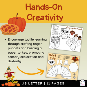 Thanksgiving Literacy & Math Activities for Preschool and Kindergarten