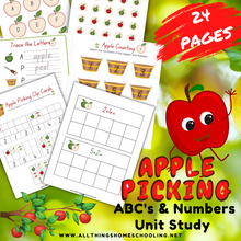 Load image into Gallery viewer, Apple Learning Fun Bundle – A Harvest of Educational Activities, Fall Activities
