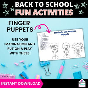 Back to School Fun Activities Pack - Preschool & Kindergarten