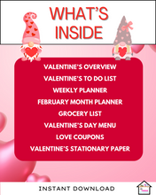 Load image into Gallery viewer, Valentine&#39;s Day Planner: Organize, Celebrate &amp; Create Lasting Memories
