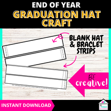 Load image into Gallery viewer, End of Year Graduation Hat Kid Craft - Fun and Easy Printable Activity

