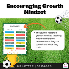 Load image into Gallery viewer, Kickstart Coping: Soccer-themed Journal for Kids&#39; Emotional Mastery, Coping Skills for Kids
