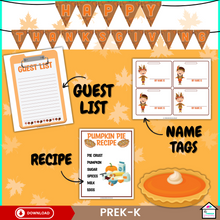 Load image into Gallery viewer, Thanksgiving Pretend Play Set for Kids
