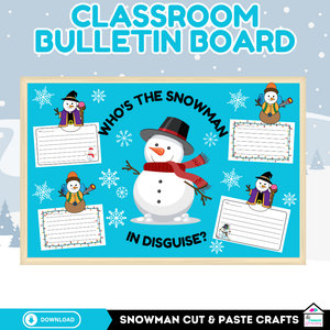 Disguise a Snowman Craft Writing Activity