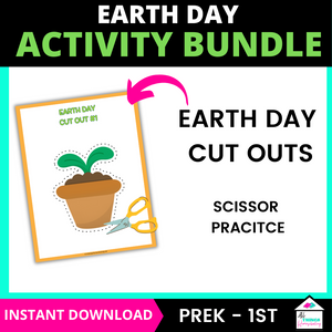 Earth Day Learning Games Bundle for Preschool to 1st Grade