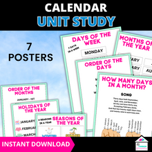 Load image into Gallery viewer, Days of the Week Calendar Skills Workbook for Kids - Printable Learning Activities
