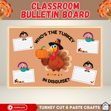 Load image into Gallery viewer, Disguise A Turkey - Fun Thanksgiving Cut &amp; Paste Crafts for Kids
