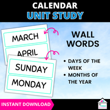 Load image into Gallery viewer, Days of the Week Calendar Skills Workbook for Kids - Printable Learning Activities
