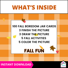 Load image into Gallery viewer, Fall Boredom Buster Pack – 25 Pages of Fun Activities for Kids
