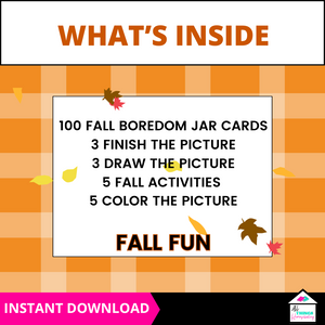 Fall Boredom Buster Pack – 25 Pages of Fun Activities for Kids