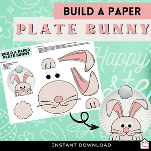 Build A Paper Plate Bunny Craft for Easter or Spring