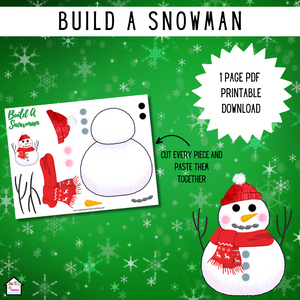 Build a Snowman Christmas Craft