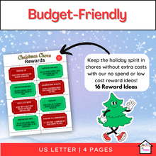 Load image into Gallery viewer, Christmas Chore Chart with Rewards for Little Helpers (Ages 5-6), Weekly Chore Chart, Rewards
