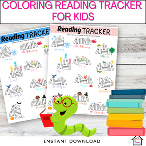 Free Color Reading Tracker for kids