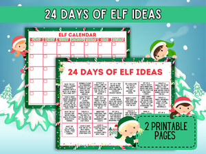 Free 24 Days of Elf Ideas Calendar for Enchanting Holiday Fun