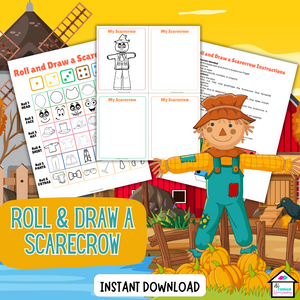 Roll & Draw A Scarecrow Game