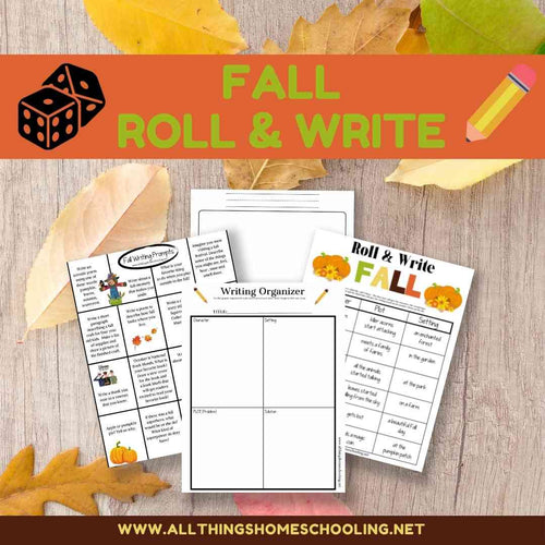 Fall Roll & Write - do your kids hate writing? Roll & Write will make writing fun with all the different activities!