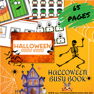 Preschool - Kindergarten Halloween Busy Book