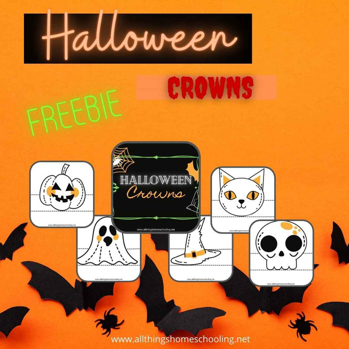 Halloween Crowns - Pumpkin, Ghost, Witch, Cat, Skull - craft