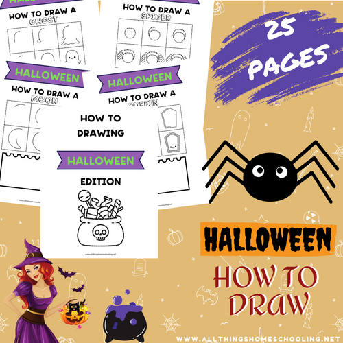 How to Draw Halloween Edition - 25 pages of Halloween fun